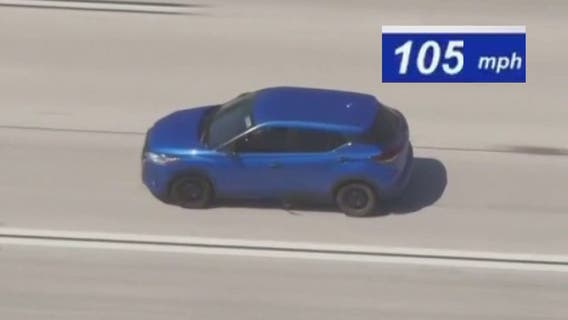 California police chase suspect leads pursuit across LA, San Bernardino counties