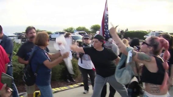 Trump supporters, protesters clash during RNC fundraiser in Rancho Palos Verdes