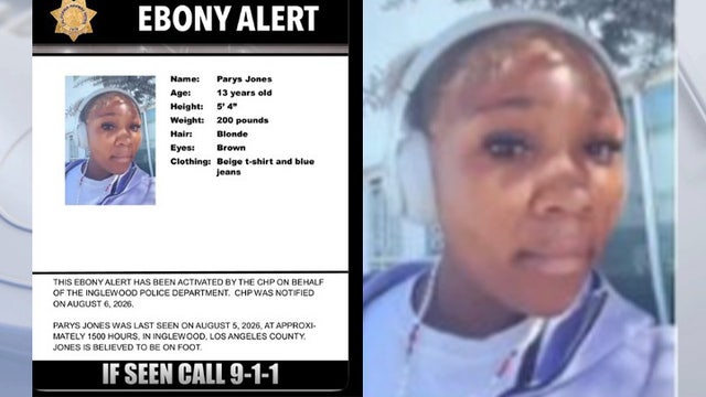 Ebony Alert activated for 13-year-old girl last seen in Inglewood