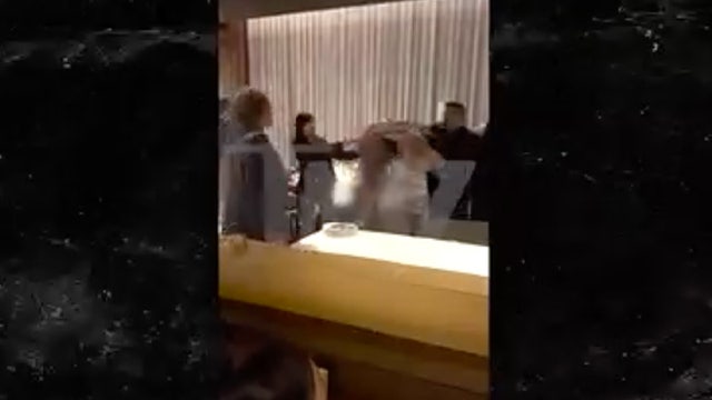 Beverly Hills steakhouse brawl caught on camera