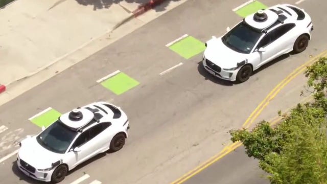 Waymo robotaxis frustrate Los Angeles residents by taking parking spaces, blocking traffic