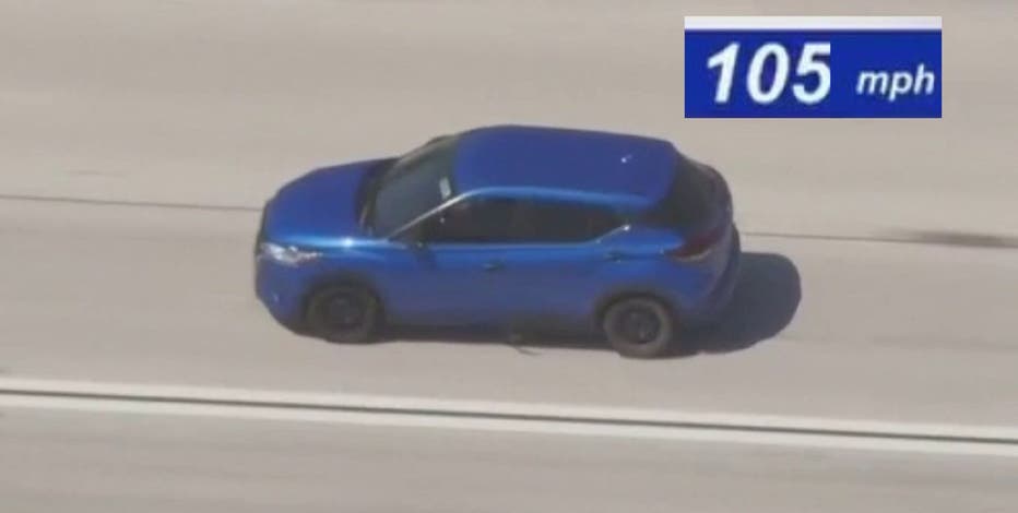 California police chase suspect leads pursuit across LA, San Bernardino counties