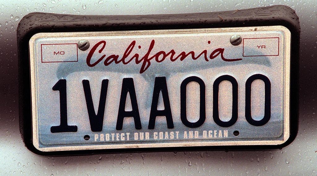 California retires 46-year license plate format, debuts mirrored sequence