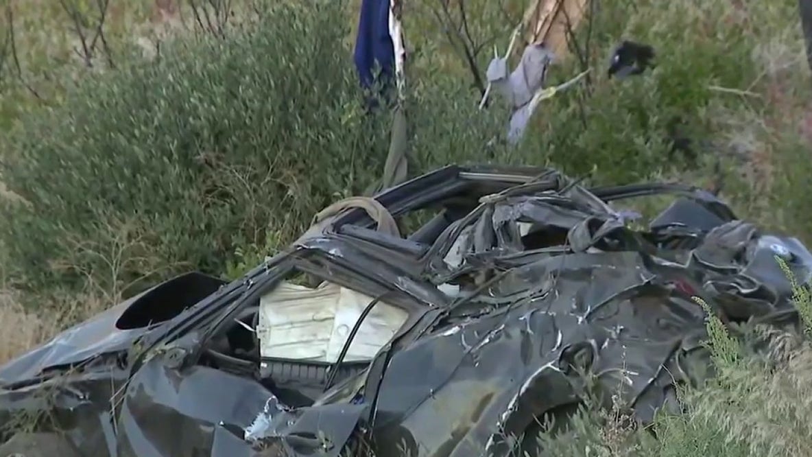 4 dead, 2 critically injured after car goes off cliff on Highway 2 near Wrightwood