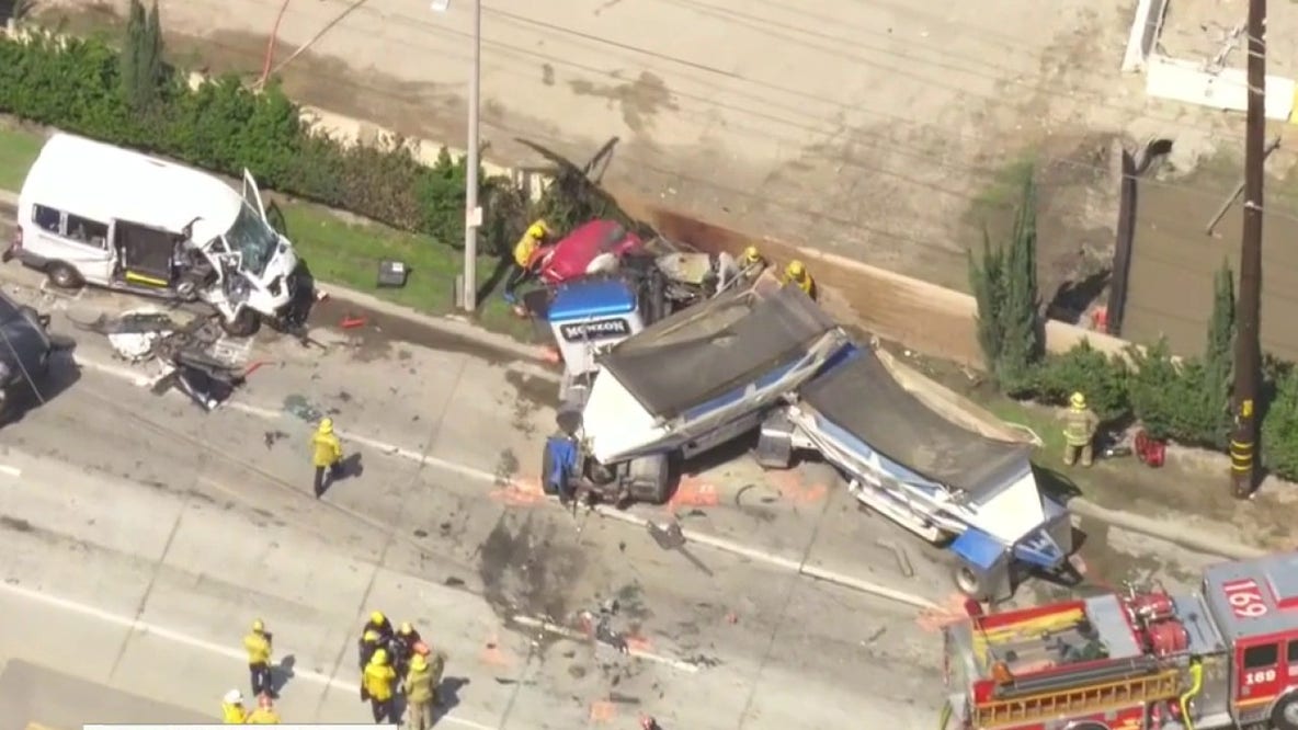At least 2 hospitalized after horrific multi-vehicle crash in Irwindale