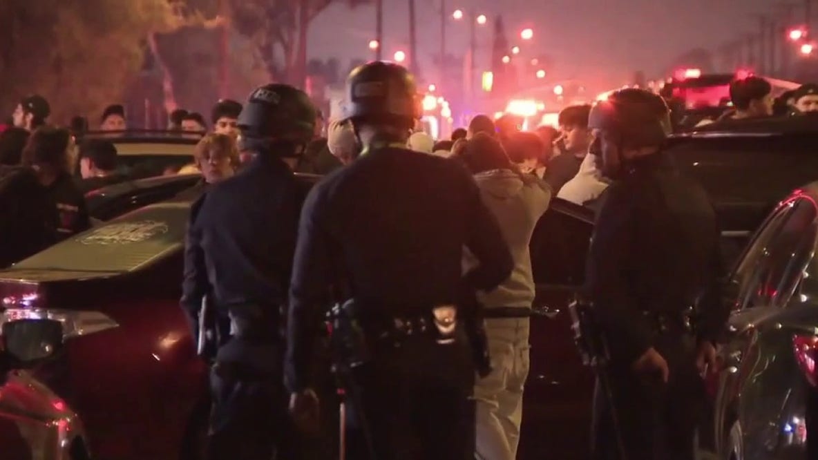 LAPD arrests 69 after Harbor Gateway street takeover involving more than 700 people