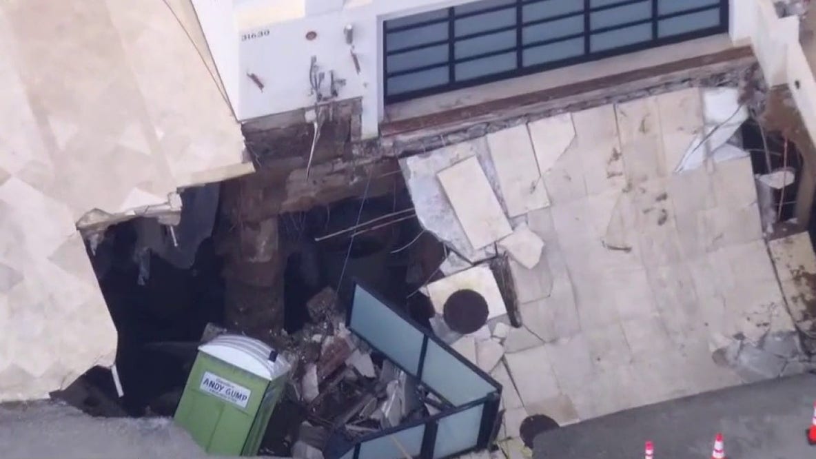 Nicolas Cage’s Malibu home damaged after massive sinkhole swallows driveway