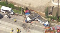 At least 2 hospitalized after horrific multi-vehicle crash in Irwindale