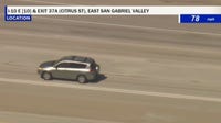 LIVE: CHP pursuit of stolen vehicle in LA County on 10 Freeway
