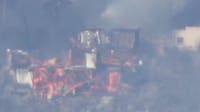 Palos Fire burns homes in La Habra Heights
