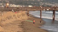 Hurricane Marie swell causes dramatic beach erosion in Newport Beach