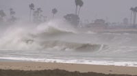 Long Beach crews battle high tides and dangerous surf from Hurricane Marie