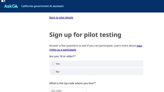 California launches ‘Ask CA’ AI tool to help residents access government services