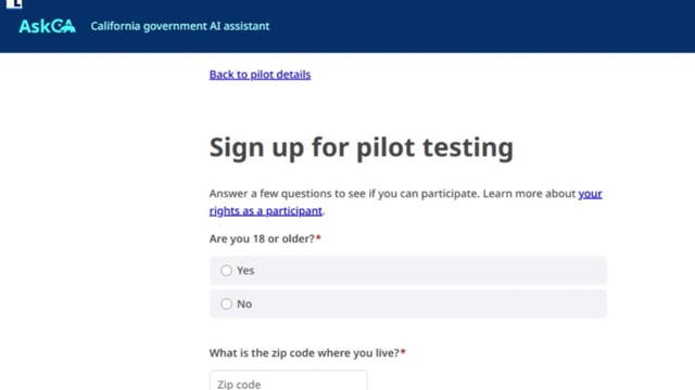 California launches ‘Ask CA’ AI tool to help residents access government services