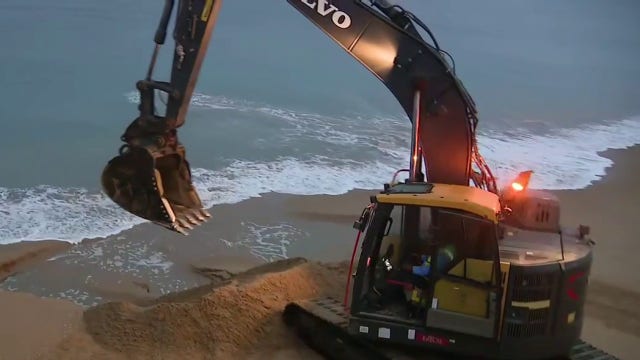 High surf, beach hazards worsen erosion along Orange County coast