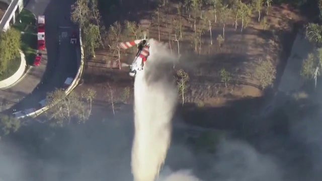 Getty Fire scorches 25 acres near 405 Freeway as mop-up operations continue