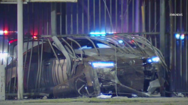 Long Beach shooting leads to 710 Freeway pursuit, downtown LA crash