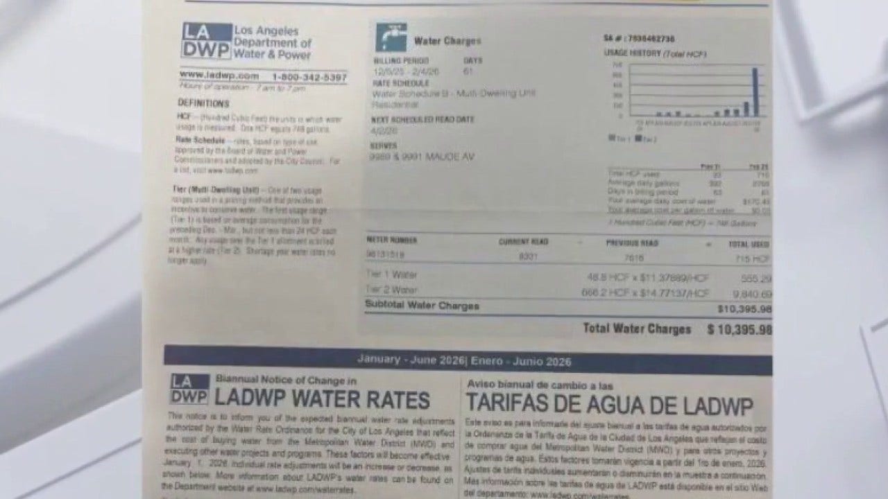Family questions $10,000 LADWP water bill after hydrant repairs