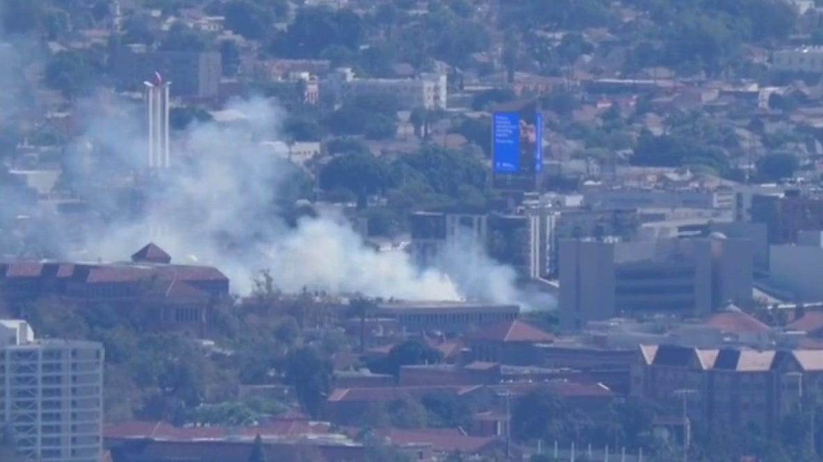 Multiple brush fires erupt across LA County as powerful Santa Ana winds fuel red flag conditions