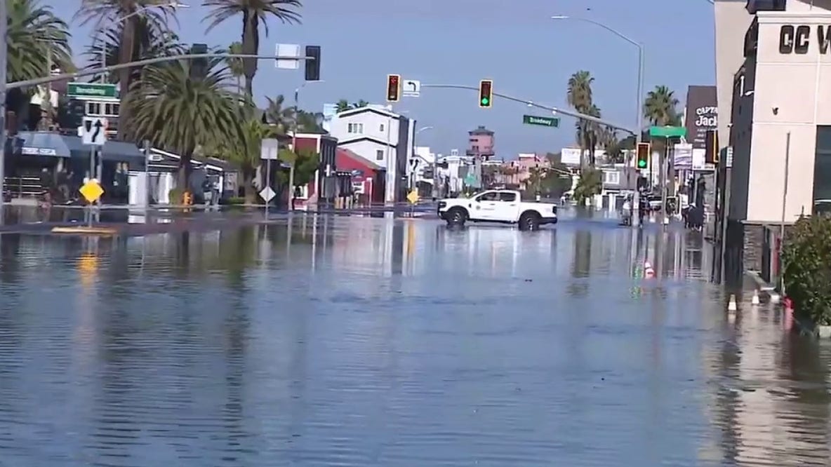 Coastal flooding threatens Huntington Harbour as high tides continue