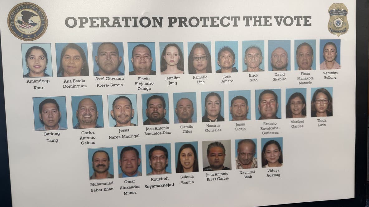 11 foreign nationals arrested in California for alleged illegal voting and voter registration