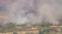Multiple brush fires erupt across LA County as powerful Santa Ana winds fuel red flag conditions