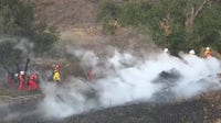 Crews making progress on containing Bike Fire; Santa Clarita residents praise firefighters