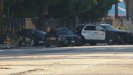 Driver killed in Commerce crash involving LASD patrol SUV