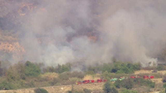Multiple brush fires erupt across LA County as powerful Santa Ana winds fuel red flag conditions