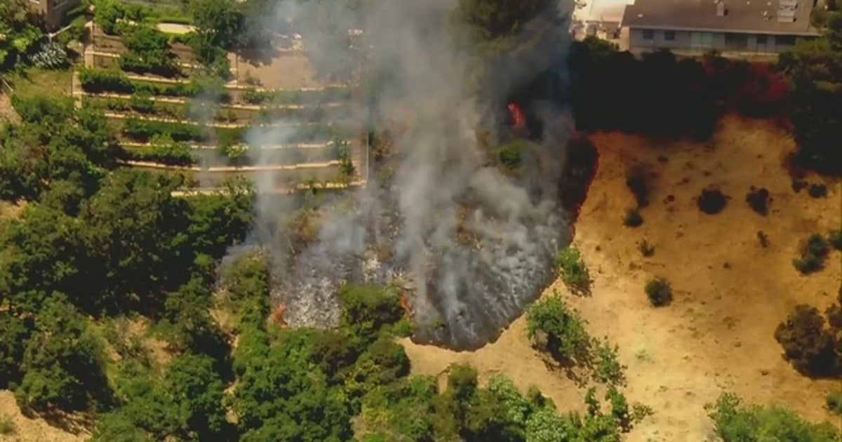Brush fire erupts near homes in the Hollywood Hills | KTVU FOX 2