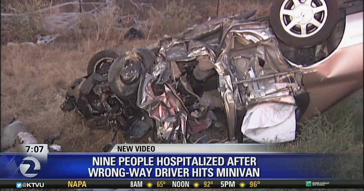 9 hospitalized in crash involving wrong-way driver | KTVU FOX 2