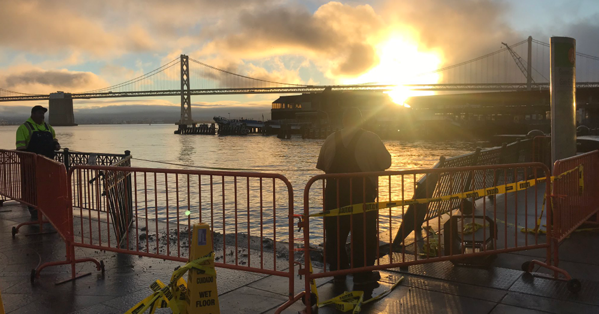 Crews work to repair damages after ferry vessel crashes into SF loading ...