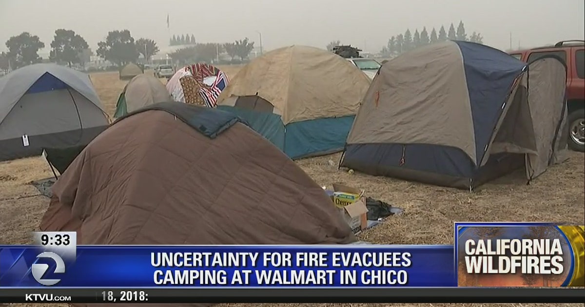 Uncertainty for fire evacuees camping at Walmart in Chico | KTVU FOX 2