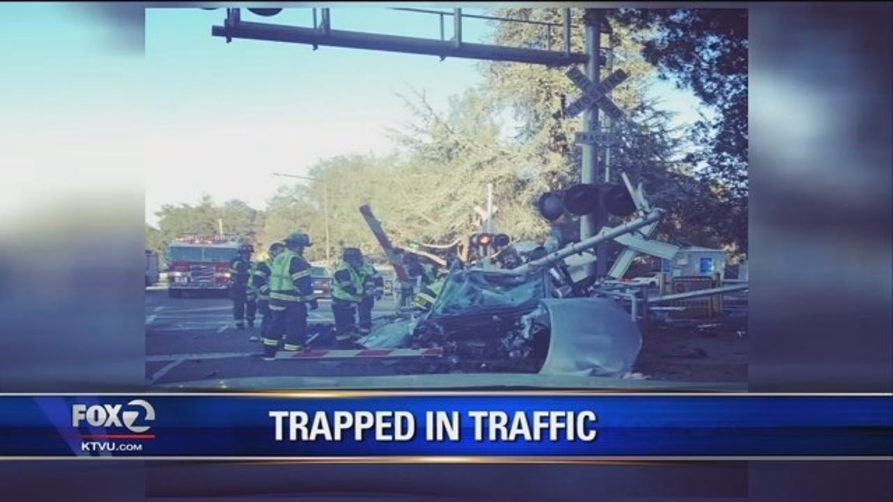 Driver killed in Menlo Park Caltrain accident was trapped on tracks