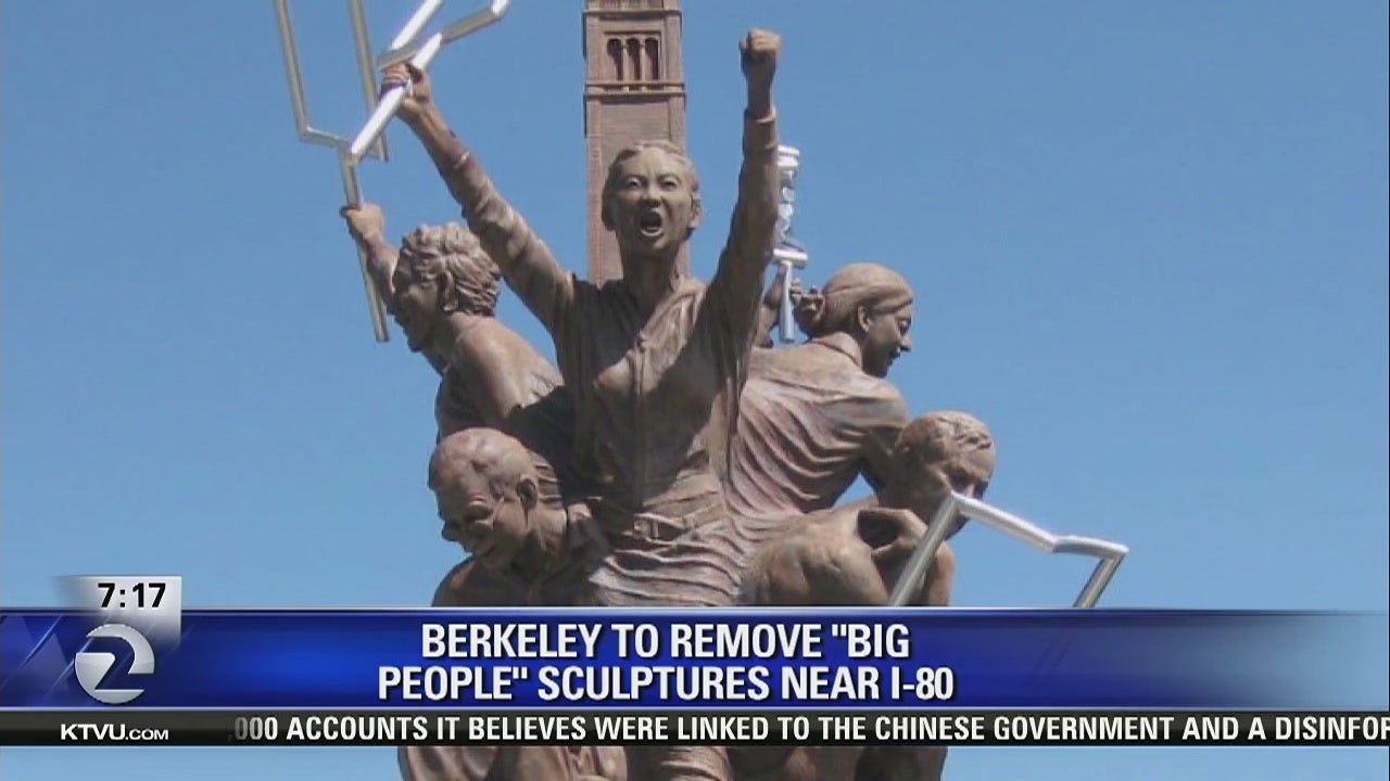 Berkeley 'Big People' statues near I80 face removal