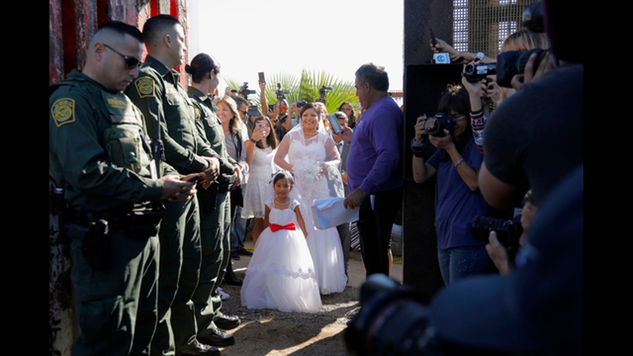 Cross-border wedding held as California 'Door of Hope' opens