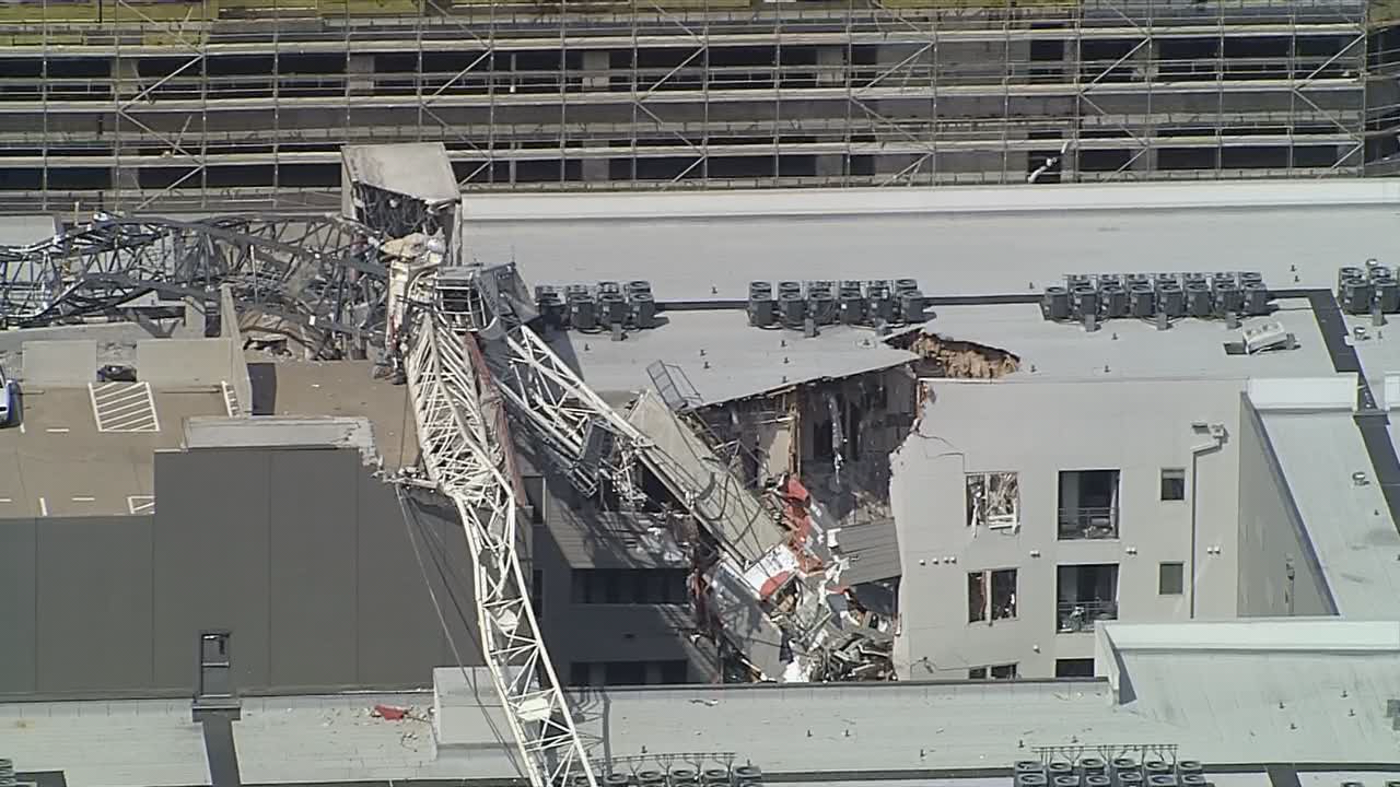 At least 1 dead after crane collapsed on Downtown Dallas apartment building