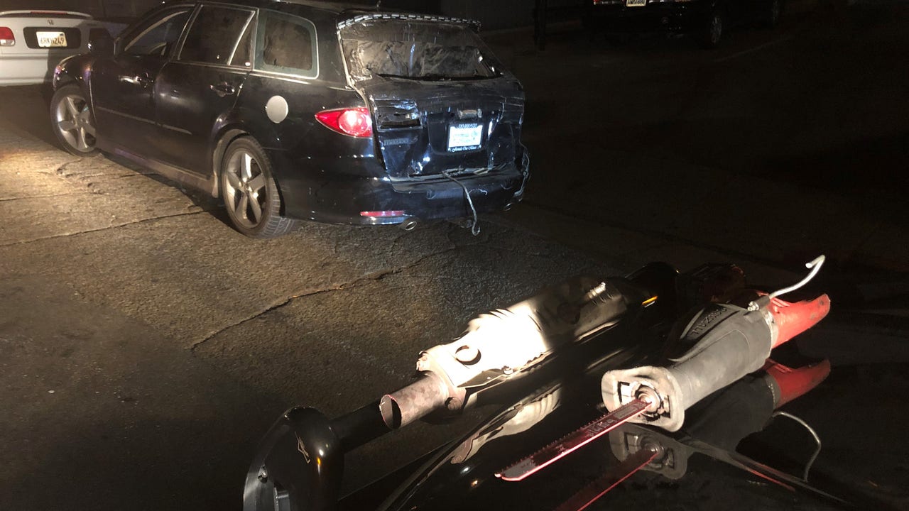 Two Oakland men arrested for catalytic converter thefts in San Rafael