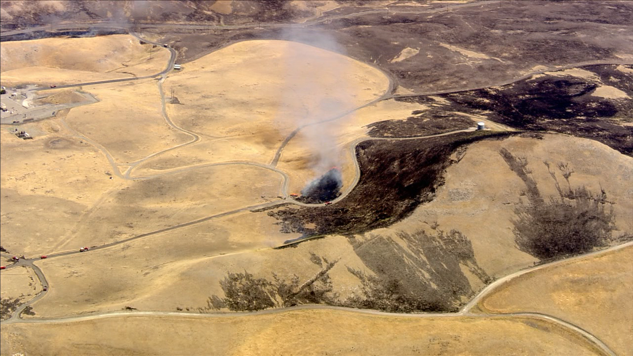 Vegetation fire in San Ramon