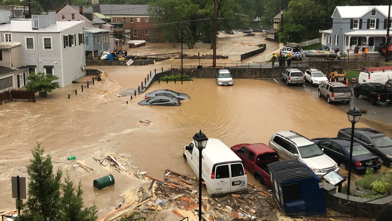 vidoe of ellicott city flood may 2018