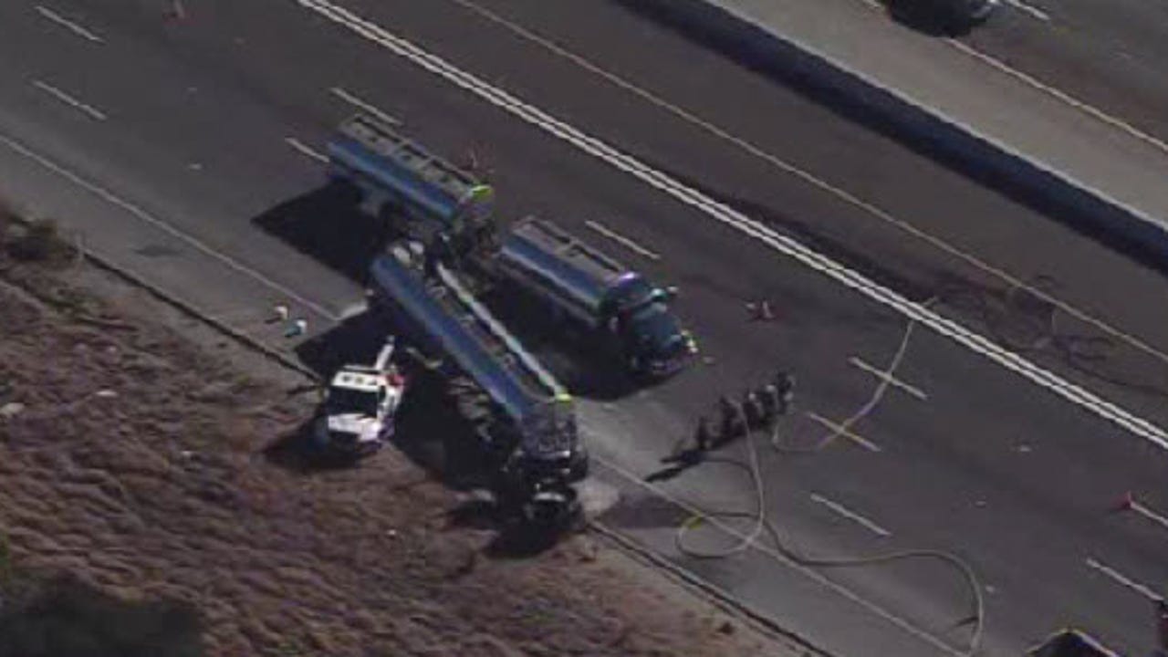 Hwy 680 in Sunol back open after big rig crash