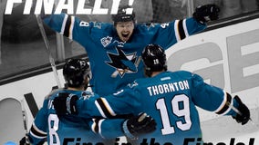 Sharks head to 1st Cup final after 5-2 win over Blues
