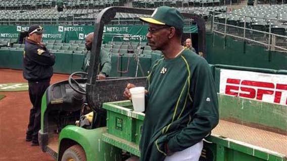 Coach Ron Washington is thrilled to be back in A's uniform