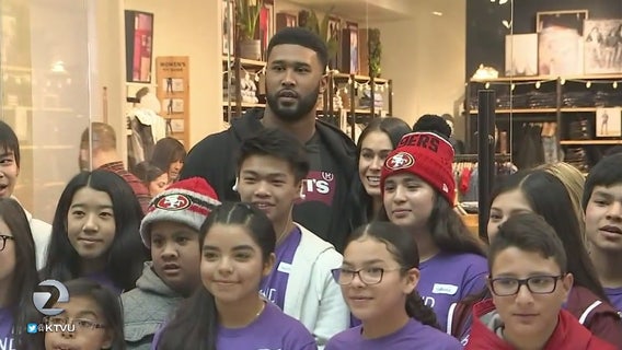49er defensive tackle Deforest Buckner treats San Jose kids to shopping spree