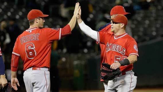 Calhoun's HR helps Angels end losing streak, beat A's 6-2