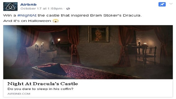 Airbnb offers stay at Dracula's castle this Halloween