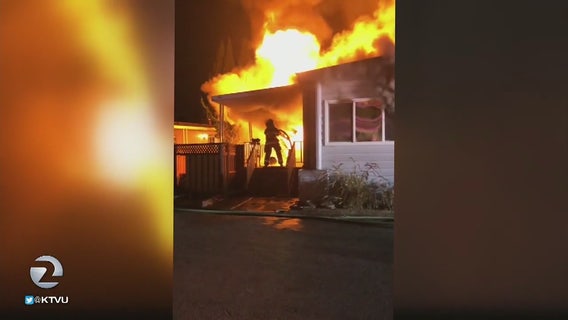 Elderly woman in wheelchair dies in San Jose mobile home fire
