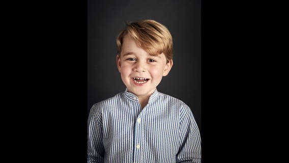 UK palace releases Prince George's 4th birthday portrait