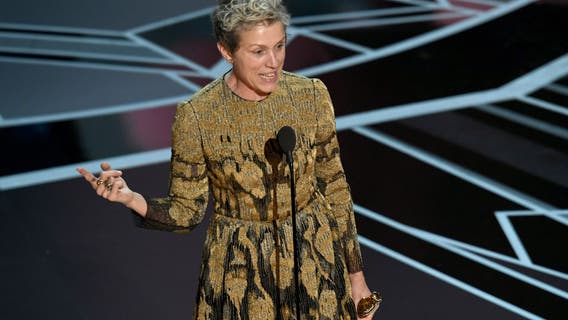 Man arrested for allegedly stealing Frances McDormand's Oscar, police say