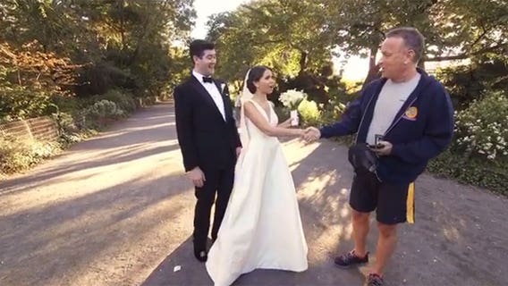 Tom Hanks crashes wedding photo shoot in Central Park